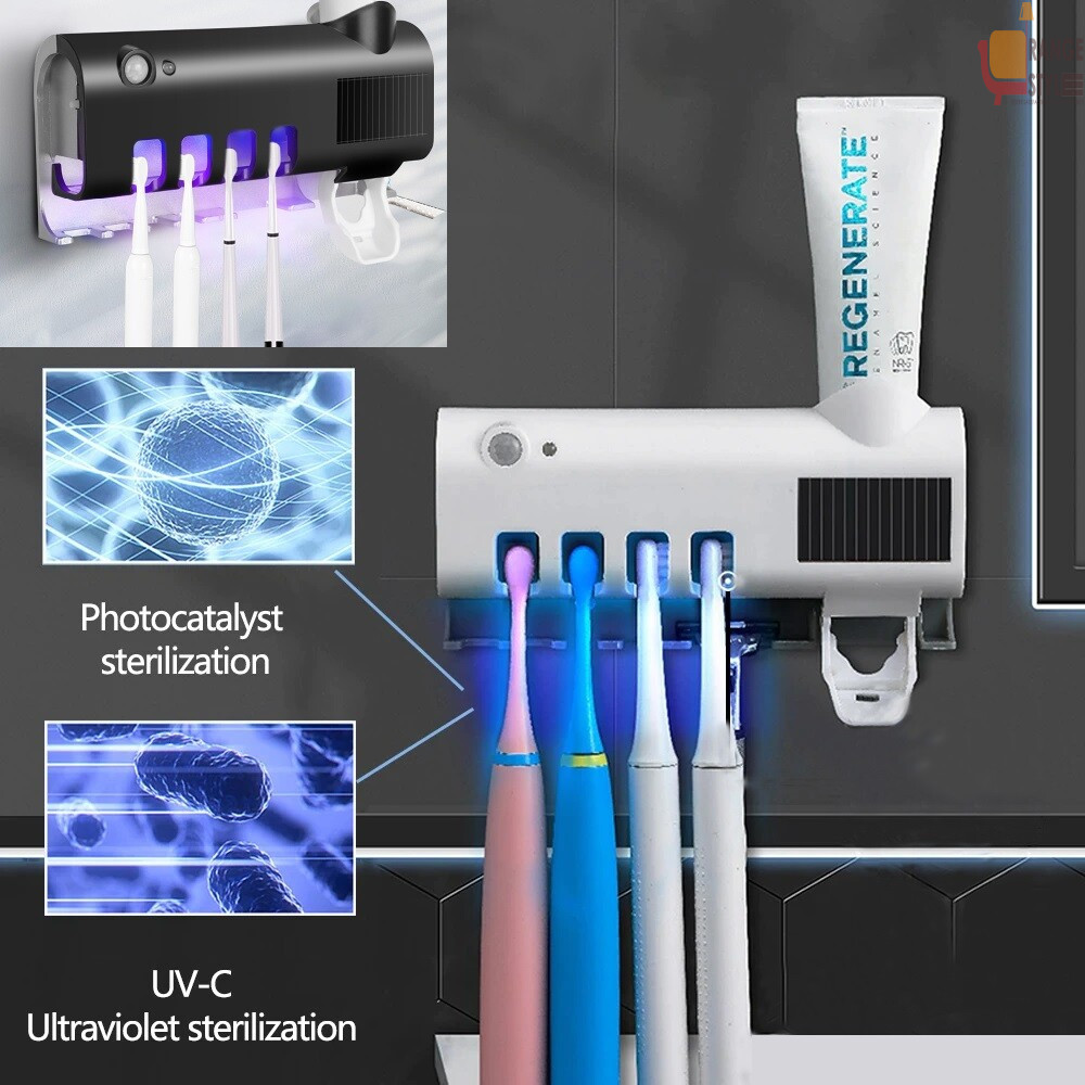 Distributeur de pâte dentifrice et stérilisateur de brosse – Image 5